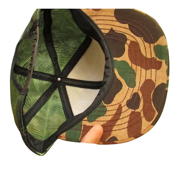 NEW NOS CAMO NEW MEXICO Hat Cap Snap Back Embroidered Farmer Construction - Picture 4 of 4
